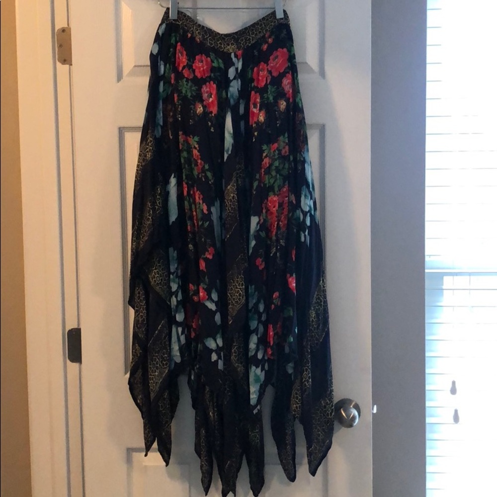 Free People Floral Maxi Skirt